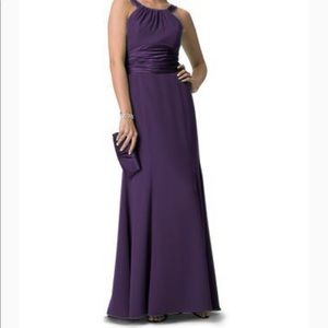 David’s bridal purple bridesmaid dress